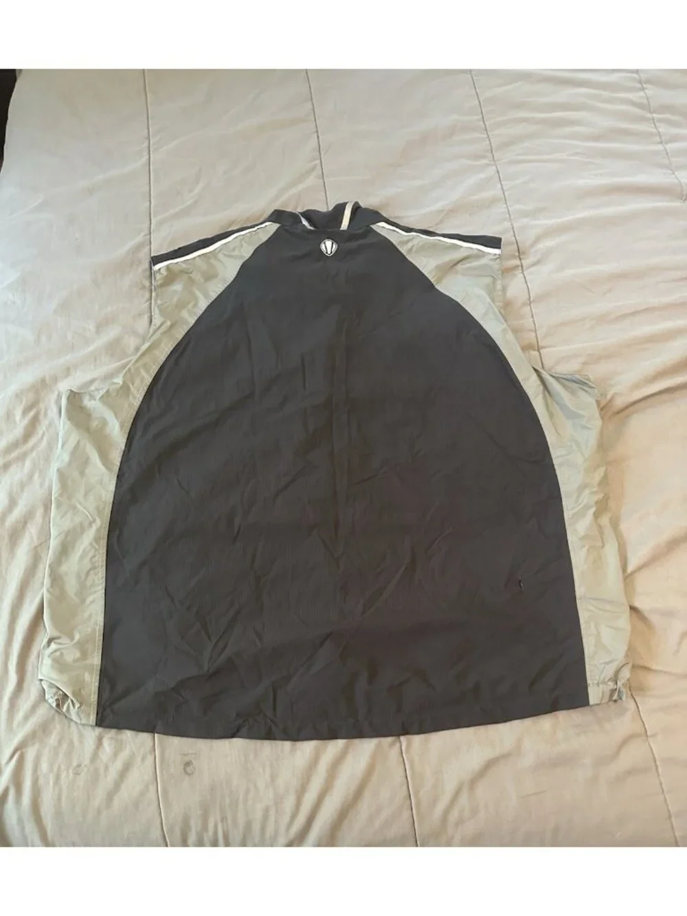 Sunice Typhoon Gold‎ Wind Vest Mens XXXL Black Gray Lightweight Windbreaker Zip